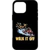 Broken Skeleton Sports Funny Athlete Bon Custodia per iPhone 16 Pro Max Motoslitta Snowmobiling Snow Machine Halloween Injury Humor