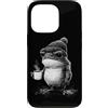 Grumpy Frog Drinking Coffee Gifts Men Wo Custodia per iPhone 13 Pro Grumpy Frog Bere Caffè Rospo Divertente amante del caffè