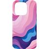 Flowing Swirl Gifts Custodia per iPhone 15 Pro Rosa Viola Blu Astratto Flusso Swirl