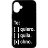 Techno music Custodia per iPhone 16 Plus Te quiero, tequila, techno