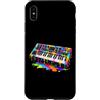 Synthesizer Electronic Music Lover Gifts Custodia per iPhone XS Max Sintetizzatore Dripping Paint Music Lover