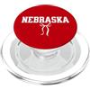 Nebraska Graduation Day Nebraska Coquette Bow Donna PopSockets PopGrip per MagSafe