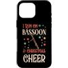 Jazz Band Bassoon Player Merch With Retr Custodia per iPhone 16 Pro Max Corro sul fagotto e sul tifo natalizio che abbina la squadra X-Mas