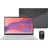 ASUS Chromebook CM1505-15.6 Full HD Laptop (MediaTek Kompanio 540, 4GB RAM, 128GB eMMC, ChromeOS) + Mouse e Custodia Protettiva + 3 Mesi Google AI Pro, YouTube Premium Lite e 5TB