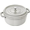 STAUB CASSERUOLA COCOTTE TONDA CM 24 WHITE TRUFFLE 1007304