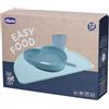 Chicco Easy Food Set Pappa Silicone Azzurro 12M+ 1 pz