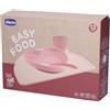 Chicco Easy Food Set Pappa Silicone Rosa 12M+ 1 pz