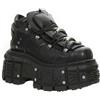 New Rock Stivaletti Unisex New Rock in 100% Vera Pelle con Plateau Punk Gotico alla Moda