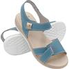 Zerimar Sandali Estivi da Donna in Pelle Naturale - Comodi Sandali da Donna con Suola in Gomma Antiscivolo - Sandali da Donna Resistenti - chiusura a Strappo