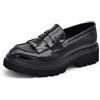 IF Fashion Scarpe Mocassini Slip On da Donna con Catene Platform Piatta Forma YG898
