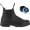 Blundstone 510 Stivali Chelsea Classici in Pelle Nera con panna