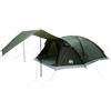 GKHPYURE Tenda Capanna 8 Persone Poliestere Acciaio Marrone Grigio 425x370x192 cm