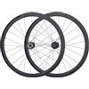 KUNYOS Set di Ruote per Biciclette 700C Freno A Disco Doppio Strato Cerchi in Lega QR/Thru ASSE Anteriore 2 Posteriore 4 Cuscinetti 38Mm Altezza Telaio Supporto Set di Ruote 8-11 velocità