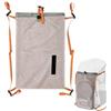 DONGKER Borsa a marsupio da 6 l, per zaino da escursionismo, grigio | Espansione dello spazio di archiviazione da 6 l, materiale impermeabile, pratico coulisse, separazione asciutta e umida