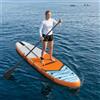 Drillkyn Tavola da SUP con sedile 2 in 1, Poseidon x x verde, in PVC, gonfiabile, con pagaia, convertitore per kayak, pedana antiscivolo per il tempo libero, sport acquatici, yoga, pesca, famiglia