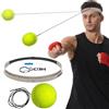 Generic Set di Palle di Riflesso di Pugilato con Fascia Attrezzature Di Velocità | Set Pallone Allenamento Boxe Con Benda In Silicone per Adulti Principianti Adolescenti Fitness Casa Cham