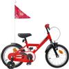 Drillkyn Bicicletta per bambini da 2 a 4 anni, con telaio in acciaio, sella e manubrio regolabili, con campanello e parafango, adatta per bambini fino a