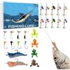 Générique Calendario 'Avvento Pesca Esche da Pesca in Acqua Dolce | Esche Pesci Multi-articolate per Acqua Salata Fiume Stagno Uomini Donne Stagni Fiumi Laghi