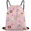 Morbuy Sacca Sportiva Zaino a Sacco (Rosa) | Stampa Dolci Zaino Traspirante con Coulisse Sportivo Leggero Traspirante per Palestra, Scuola, Viaggi, Uomo Donna Unisex
