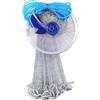 Whyzsjnclg Rete da lancio, rete da pesca da lancio a mano da 8 piedi con pesi in nylon per fusione professionale, per pesci con esca d'acqua dolce d'acqua salata