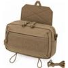 Generic Borsa Utility Multiuso, Marsupio, Tracolla e Tasca Sospesa Verde Oliva | Doppio Scomparto, Tasca Frontale con Zip, Pannello a Strappo e Fissaggio Posteriore a Cinghie