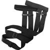 DEEPCRAFF Cinghia per Trasporto Snowboard Regolabile in Nylon Nero Outdoor | Accessorio per Tavola, Resistente all Abrasione, Protegge le Spalle, Uso Esterno, Colore Nero