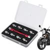 Generico Set di Chiavi Dinamometriche per motociclette Strumento A Dado Antiscivolo | Regolazione Rapida Nippli Raggi Motocicletta 5-6.8mm Utensile Pratico Per Officina Garage Ciclismo Competizione