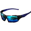 Générique Men's Polarized Sunglasses | Comprehensive Protection Sun Glasses | Comprehensive - Protezione solare per occhiali da sole per guida fishing ombre, occhiali da sole, protezione esterna
