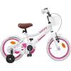 Drillkyn Bicicletta per bambini rosa con sedile e manubrio regolabili per 2-4 anni, telaio in acciaio, parafango, campanello, freno, leggera due ruote per il tempo libero e le escursioni