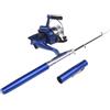 Taruor Mini Canna da Pesca con Penna Tascabile in Alluminio + Mulinello, Corpo Leggero e Compatto Che Si Adatta Alla Tasca, il Mulinello Si Attacca tra 2 Scanalature nel Corpo della