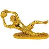 predolo di Calcio Dorato in Resina | Dettagli Scultorei, Premio Commemorativo, Decorazione, per Premiazione, Studio, Calciatori, Portieri