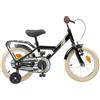 Drillkyn Bicicletta per bambini con telaio in acciaio, manubrio e sedile regolabili per 2-4 anni, stabile due ruote per escursioni, tempo libero e pendolari, con freno e campanello, colore nero