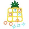 Générique Set di lancio piscina gonfiabile - Giochi da tavolo | galleggianti d'acqua, stagno Nuoto a Forma di ananas, Lancer Galleggiante con Anelli, PVC per e Adulti