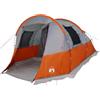 GKHPYURE Tenda per 4 Persone Grigio Arancione, Poliestere 185T, 240x206x180