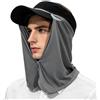 Generic Protezione solare per il viso Protezione UV Asciugatura Rapida Traspirante | Cappello Da Pesca Copertura Viso Per Nuoto Corsa Escursionismo Giardinaggio Spiaggia Piscina Estate Golf E V