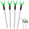 csncis 4 supporti per canna da pesca, telescopici, 50 cm | Rod Pod - Supporto per canna da pesca per barche, accessori da pesca, supporto per canna da pesca