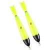 COOLHOOD Bobine di illuminazione, 2 galleggianti elettronici luminosi | 2 galleggianti da pesca luminosi, galleggianti da pesca illuminati, illuminazione notturna a forma di roccia