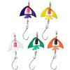 HomeVortex Esche da pesca Spin 5pcs zinco riflettente | Spinner Spoon Esche, in lega di zinco, Riflettente Pesce Lure Kit, Long Casting Spinner, Dual Spinner Azione Esca
