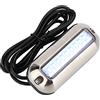 Domary Luce Subacquea Blu 27LED, Lampada da Poppa Luminosa da 74LM per | IP68, Guscio in Acciaio Inossidabile, Angolo del Fascio di 120°, 10-30 V , Cavo da 1,5 M, Durata 50.000 Ore, per Rimorchio