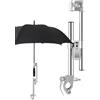 Generic Morsetto portaombrelli - Morsetto universale regolabile per manubrio bici | Ombrello Morsetto Portatile Allegato, Supporto, Accessori per Attività All'Aperto, Sedia a Rotelle, Passeggini,