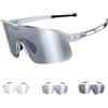 INBIKE Occhiali Ciclismo Donna e Uomo Fotocromatici UV400 | Occhiali Bici Donna,Ultraleggeri Antiappannamento,per MTB Bici da Strada Corsa Sport Outdoor