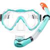 Osprey Adult Snorkel Set - Boccaglio Unisex Adulto | Maschera in vetro temperato da 4 mm, boccaglio in silicone semi-asciutto, vestibilità anti-perdite, lente singola