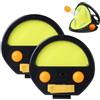 Generico Throw And Catch Ball Set Racket Toss Catch Game 4 Balls | Throw And Catch Game for Garden Beach Pool Yard Toys