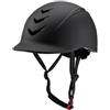 Folpus Casco Equestre con Mecanismo di Ventilazione Ventilato Casco da Equitazione con Mecanismo di Regolazione Posteriore Imbottito per Adulti, Cavalieri