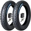 WEISHIDAI 2PC 20x3.0 Pneumatico e Camera d'Aria, 20 3.0 Bici Fat Tire MTB Antiscivolo | 20-3.0 Tipo Copertone per Ruote Anteriori e Posteriori Pressione 240KPA Motivo ZT-0166
