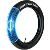 Generic 110/80-17 Camera Aria Butile, 17 Pollici Cerchio Moto Valvola Dritta | 110/80/17 Anti Perdita Ermetico, 110 80 17 Antiscivolo Resistente Gomma
