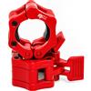MuscleForge Collari per Bilanciere Olimpico 50mm - Coppia Blocca Dischi a Sgancio Rapido - Clip Sicuri per Sollevamento Pesi, Fitness, Palestra, Home Gym - Chiusura Universale per Barra Rosso