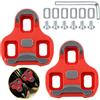 Generic 1 Paia Cunei Bici per Look Keo Pedali Bici Rosso 9° Scarpe Strada | Pedali compatibili con 3 fori, antiscivolo con memoria posizione, con viti rondelle e chiave a brugola, suola in TPU