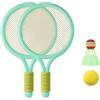 Sisyeuo Set racchetta da tennis con volani | 1 paio di racchette da badminton includono 2 racchette per badminton, sport all'aperto e al chiuso