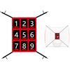 FACAIIO Bersaglio regolabile numerato Strike Zone per baseball e softball | Rete da allenamento portatile da 48 x 68 cm, con zone chiare per la precisione del lancio, uso domestico e scolastico